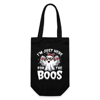 Fantôme d’Halloween, je suis juste là pour les huées - Sac à bouteille - noir - Devant