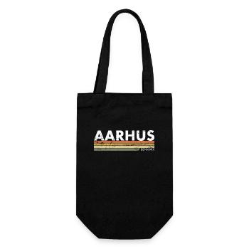 Aarhus Denmark Denmark Vintage Proud Dane - Gift Bag for Bottles - black - Front