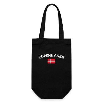 Copenhagen Denmark Danish flag Proud Dane - Gift Bag for Bottles - black - Front