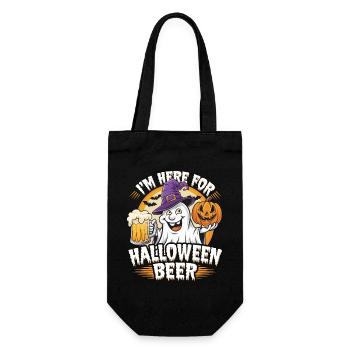 Lustiger Geist I'm here for Halloween Beer - Gift Bag for Bottles - black - Front
