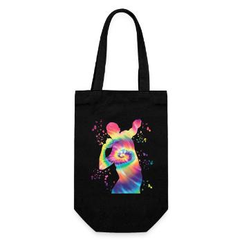Shot Putter Colorsplash Shot Put - Gift Bag for Bottles - black - Front