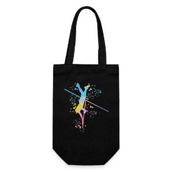 Pole Vaulter Kids Pole Vault - Gift Bag for Bottles - black - Front