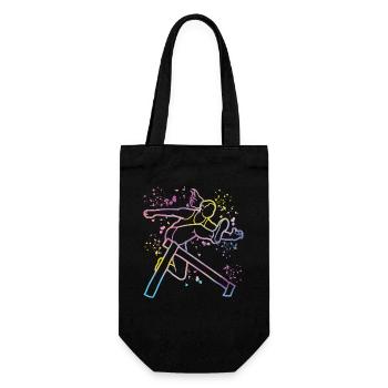 Hurdle Run Obstacle Course Kids Hurdle Run - Gift Bag for Bottles - black - Front