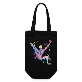 Boulderer Colorsplash Boulder Bouldering - Gift Bag for Bottles - black - Front