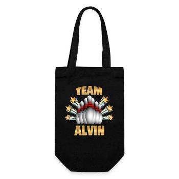 Bowling Alvin - Geschenkbeutel für Flaschen - Schwarz - Vorne