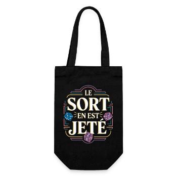 Le sort en est jeté - Sac à bouteille - noir - Devant