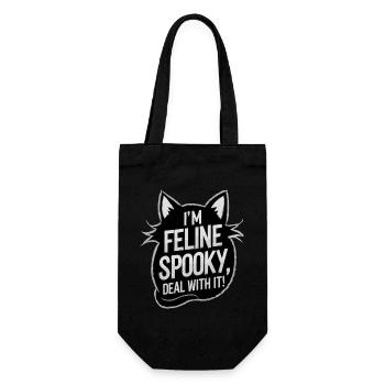 I'm Feline Spooky Cats Halloween Saying - Gift Bag for Bottles - black - Front