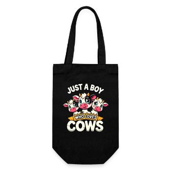 Cow Farmer Farm Farmer Farmer - Gift Bag for Bottles - black - Front