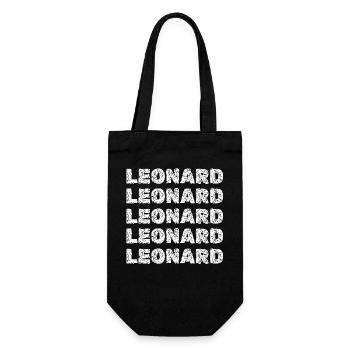 Leonard - Gift Bag for Bottles - black - Front