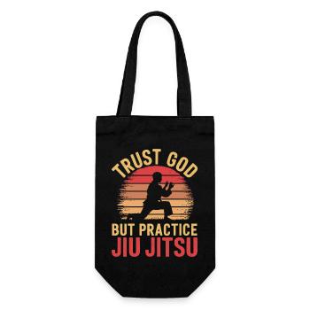 Rolling with faith and strength - Gift Bag for Bottles - black - Front