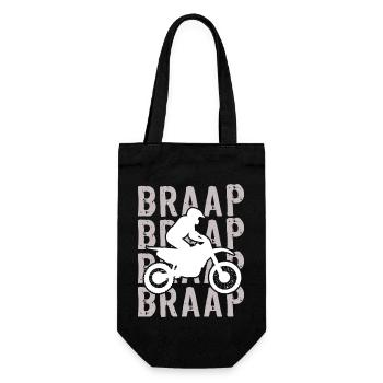 Motocross MX Supercross Enduro Dirt Bike - Gift Bag for Bottles - black - Front