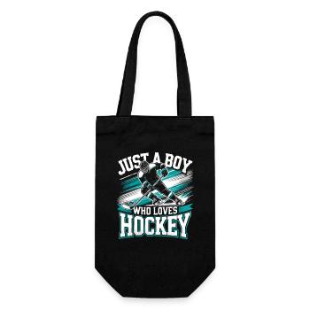Hockey sur glace, Joueur de hockey sur glace, Garçon - Sac à bouteille - noir - Devant