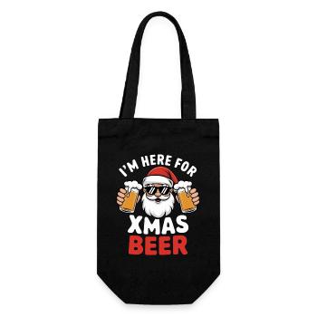 Dicton de Noël à la bière du Père Noël - Sac à bouteille - noir - Devant