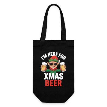 Citation de Noël sur la bière de Noël Elf - Sac à bouteille - noir - Devant