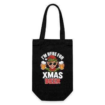 Citation de Noël sur la bière de Noël Elf - Sac à bouteille - noir - Devant