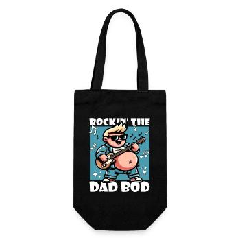 ROCKIN' THE DAD BOD - Gift Bag for Bottles - black - Front