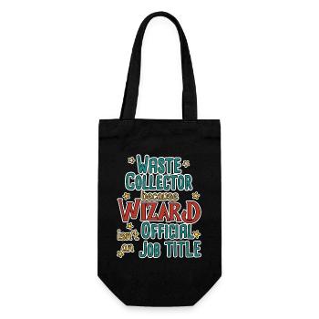 Waste collector Wizard - Gift Bag for Bottles - black - Front