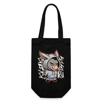 Donkey Urban Animal Style Animal Lover - Gift Bag for Bottles - black - Front