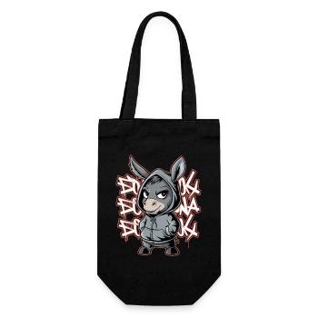 Donkey Urban Animal Style Animal Lover - Gift Bag for Bottles - black - Front