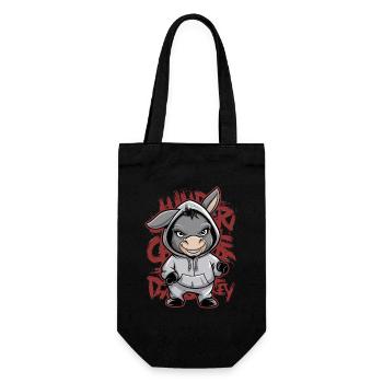 Donkey Urban Animal Style Animal Lover - Gift Bag for Bottles - black - Front