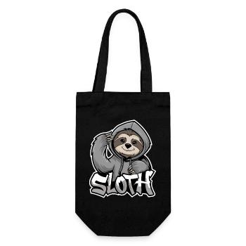 paresseux Hip-Hop Style urbain Drôle d’animal - Sac à bouteille - noir - Devant