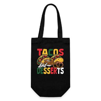Nachos mexicains, tortillas, tacos et desserts - Sac à bouteille - noir - Devant