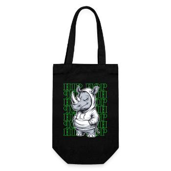 Rhino Rhino Hip Hop Animal Lover - Gift Bag for Bottles - black - Front