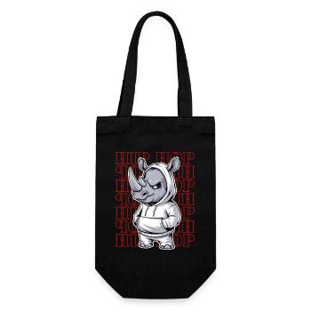 Rhino Rhino Hip Hop Animal Lover - Gift Bag for Bottles - black - Front