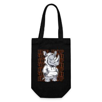 Rhino Rhino Hip Hop Animal Lover - Gift Bag for Bottles - black - Front