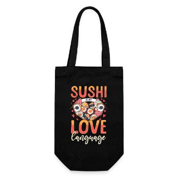 Buffet de sushis pour adultes - Sac à bouteille - noir - Devant