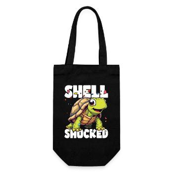 SHELL SHOCKED AND LOVING IT - Gift Bag for Bottles - black - Front