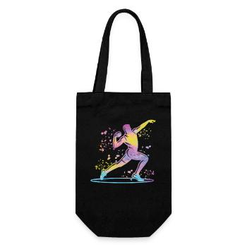 Shot Putter Colorsplash Shot Put - Gift Bag for Bottles - black - Front
