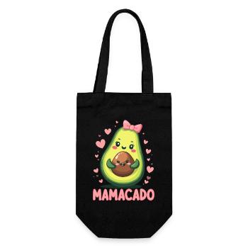 Werdende Mama & Mutter, Mamacado, Schwangerschaft - Geschenkbeutel für Flaschen - Schwarz - Vorne