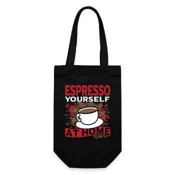 Perfect Brew Coffee Beans Coffee Lover Home - Gift Bag for Bottles - black - Front