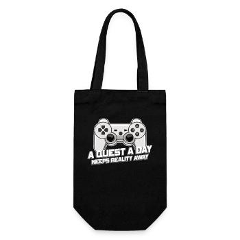 Play Gamer A Quest A Day - Gift Bag for Bottles - black - Front
