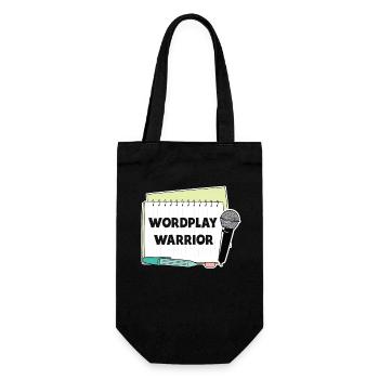 Poetry Slam Pun Warrior Slam Poetry - Gift Bag for Bottles - black - Front