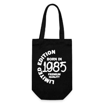 Limited Edition 1985 Geburtstagsshirt Geschenk - Geschenkbeutel für Flaschen - Schwarz - Vorne