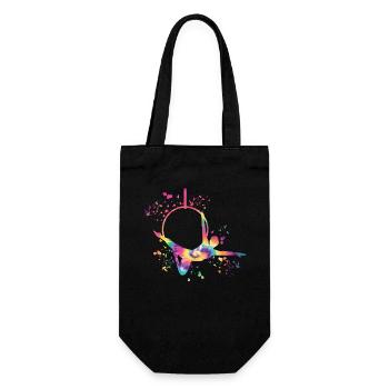 Aerialist Aerial Ring Lyra Air Ring - Gift Bag for Bottles - black - Front