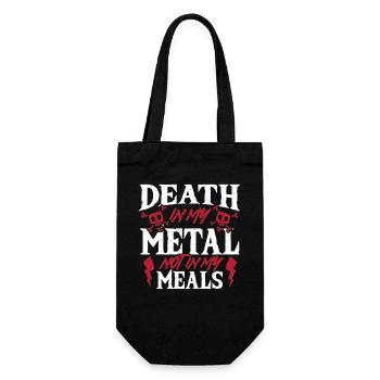 Heavy Metal Musique Death In My Metal Pas dans les repas - Sac à bouteille - noir - Devant