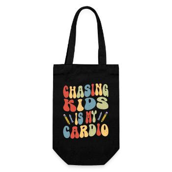 Maternelle Enseignant Garde d’enfants Enfants Cardio - Sac à bouteille - noir - Devant