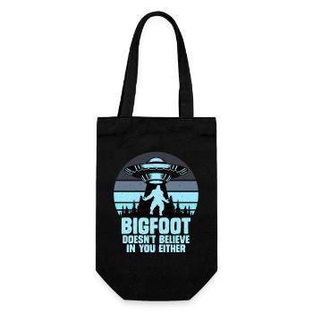 OVNI Bigfoot Yeti Sasquatch - Sac à bouteille - noir - Devant