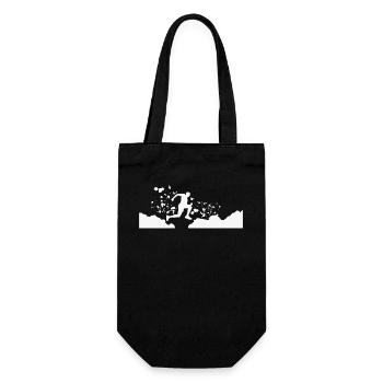 Trail Runner Cross Trail Bergläufer - Geschenkbeutel für Flaschen - Schwarz - Vorne