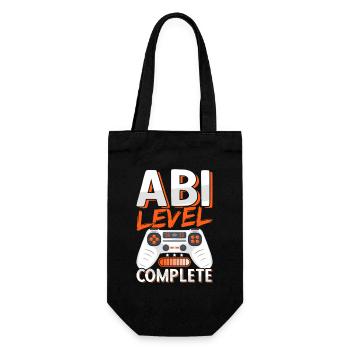 Abi 2025 Abitur Gymnasium Abschluss Abiturient - Geschenkbeutel für Flaschen - Schwarz - Vorne