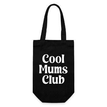 Cooler Mums Club - Geschenkbeutel für Flaschen - Schwarz - Vorne