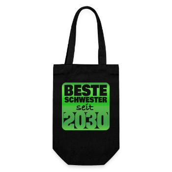 2030 - Gift Bag for Bottles - black - Front