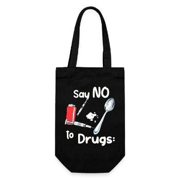 Dites NON à la drogue - Sac à bouteille - noir - Devant