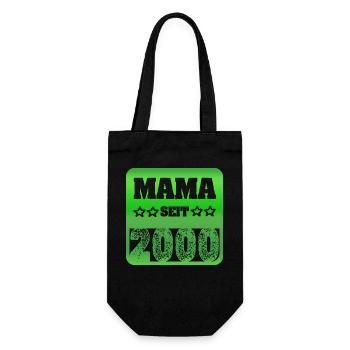 Mutter 2000 - Geschenkbeutel für Flaschen - Schwarz - Vorne