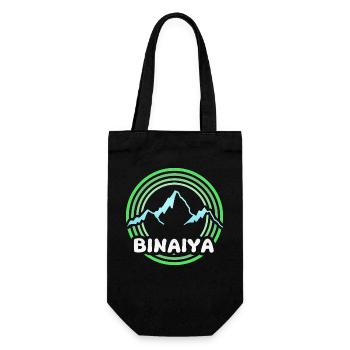 Mount Binaiya - Gift Bag for Bottles - black - Front