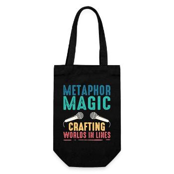 Poetry Slam Metaphor Magic Slam Poetry - Gift Bag for Bottles - black - Front