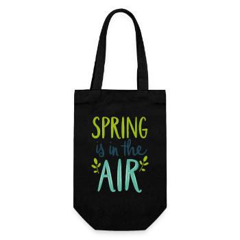Spring is in the Air - Gift Bag for Bottles - black - Front